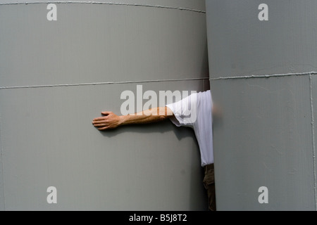 Man s hand Starsbourg june 2006 Stock Photo