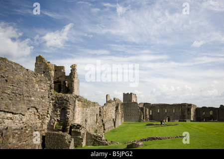 England Yorkshire Richmond castle the ruins and remains of on a nice summer day. Stock Photo