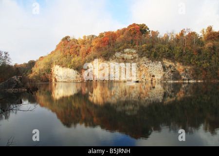 Mead's Quarry, an abandoned marble quarry in Knoxville, Tennessee Stock ...