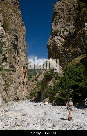 Samaria Gorge, Crete Stock Photo