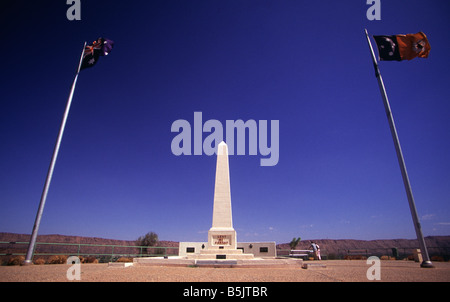 The war memorial atop Alice Springs Anzac Hill Stock Photo