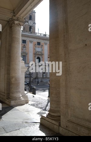 Piazza del campidoglio in rome Stock Photo