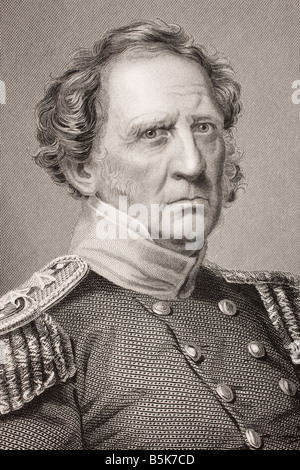 Winfield Scott, 1786-1866. Union general during the American Civil War Stock Photo