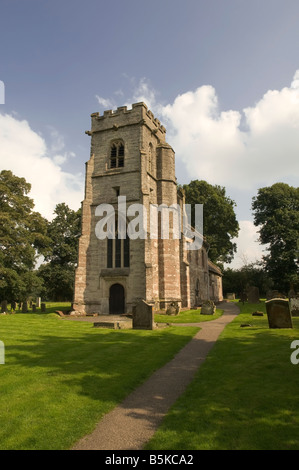 Baddesley Clinton estate Warwickshire View from the Heart of England way footpath Stock Photo