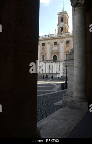 Piazza del campidoglio in rome Stock Photo