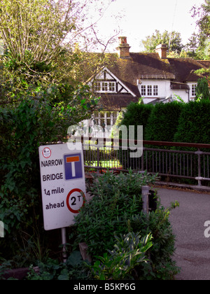 Road sign on the Abbotsbrook Estate at Bourne End, Buckinghamshire Stock Photo