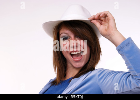 Tip of the Hat Greeting Stock Photo