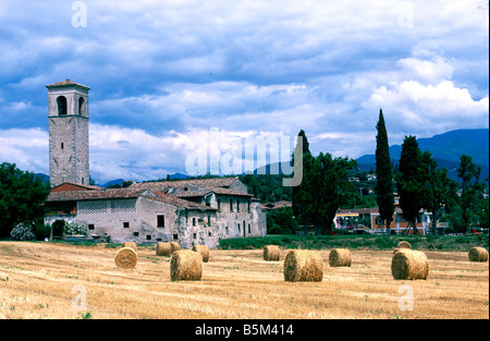 Monastery Santa Maria Pieve Vecchia Lake Garda Italy Stock Photo