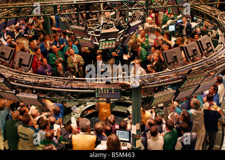 New York Board of Trade commodities floor Stock Photo