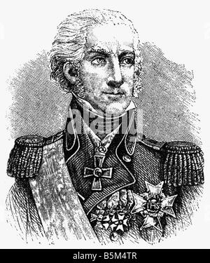 Charles XIII, 7.10.1748 - 5.2.1818, King of Sweden 29.3.1809 - 5.2.1818, portrait, wood engraving, 19th century, , Stock Photo