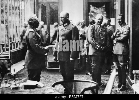 1 W46 F1918 1 Wilhelm II 30 years government 1918 Wilhelm II German Kaiser 1888 1918 1859 1941 Celebrating the Kaiser s 30 years Stock Photo