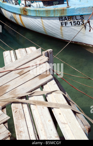 National Cyprus fishing boats in harbour Aiga Napa Stock Photo