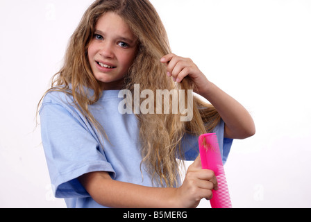 Tangled Hair Stock Photo