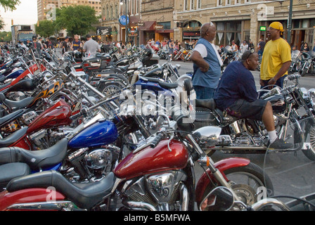 Republic of Texas Biker Rally at W 6th Street in Austin Texas USA Stock Photo