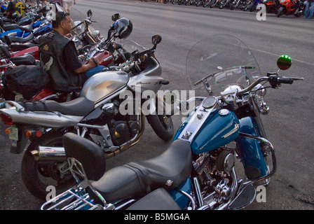 Republic of Texas Biker Rally at W 6th Street in Austin Texas USA Stock Photo