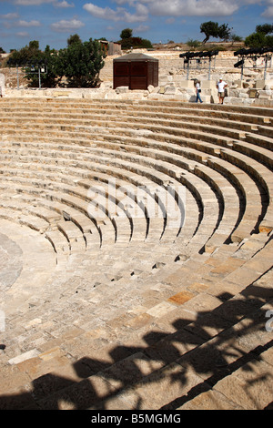 the roman amphitheater at kourion cyprus mediterranean Stock Photo