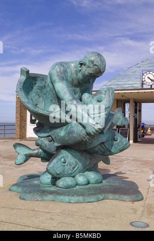 Sculpture, at Deal pier, Kent Stock Photo