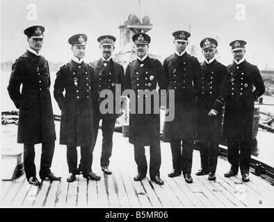 9 1916 5 31 A1 12 E Battle of Jutland Vizeadm Hipper a o World War 1 1914 18 Battle of Jutland Skagerrak 31 5 1 6 1916 Vice Admi Stock Photo