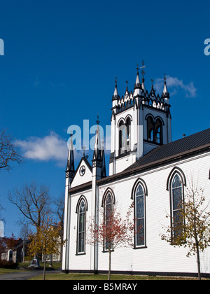 St John s Anglican Church in Lunenburg Nova Scotia a UNESCO World Heritage Site Stock Photo