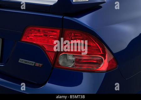 2008 Honda Civic SI Mugen in Blue - Tail light Stock Photo