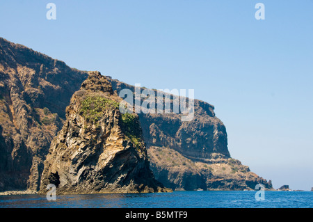 Rock formation off the coast of Pantelleria island, Sicily, Italy. Stock Photo