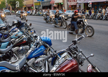 Republic of Texas Biker Rally at W 6th Street in Austin Texas USA Stock Photo