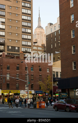 Street view of 7th Ave, Manhattan, New York City, USA Stock Photo - Alamy
