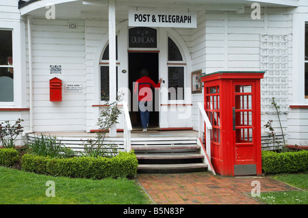 Post and Telegraph Office Founders Heritage Park Nelson South Island New Zealand Stock Photo