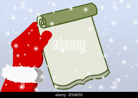 Happy Blizzard Christmas! Holiday illustration background Stock Photo