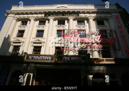 St Martin's Theatre London still showing The Mousetrap in 56th year Stock Photo