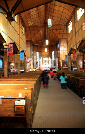 Interior of Martyrs Shrine in Midland Ontario Canada Stock Photo