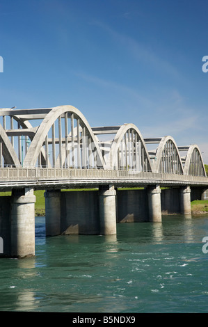 Balclutha Bridge over Clutha River Balclutha South Otago South Island New Zealand Stock Photo