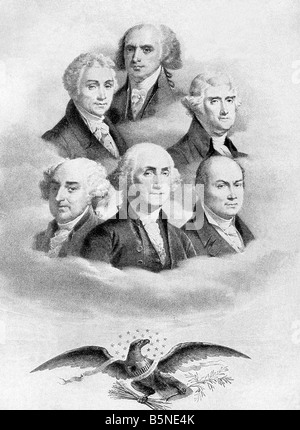 Lafayette's Six Presidents Stock Photo