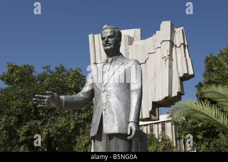 Statue of Hafez al Assad late President of Syria Stock Photo