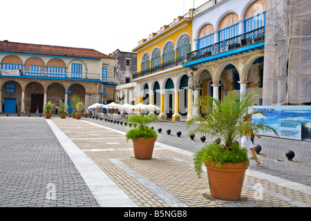 Plaza Vieja Old Havana Cuba Stock Photo