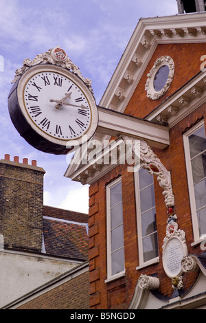 Rochester Corn Exchange clock.Rochester High street Stock Photo