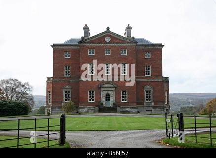 Barlaston Hall, an English Palladian country house in the village of Barlaston in Staffordshire 5 miles south of Stoke-on-Trent Stock Photo