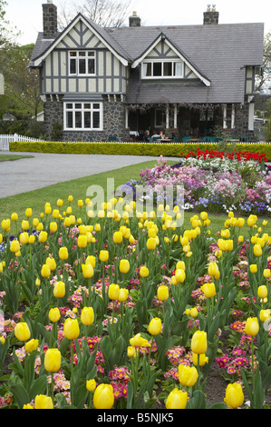 Botanic Gardens and Curators House Restaurant Christchurch South Island New Zealand Stock Photo