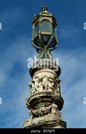 Ornate lamp in Bristo Square, Edinburgh, Scotland, UK. Stock Photo