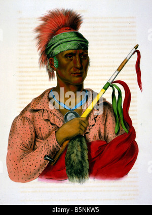 Indian Chief, native american, portrait Stock Photo