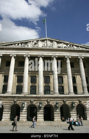 City of Nottingham, England. The main entrance to the Cecil Howitt designed Nottingham Council House. Stock Photo