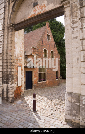 Cobbled entrance and gateway to the large Beguinage of Leuven, Belgium. (43) Stock Photo