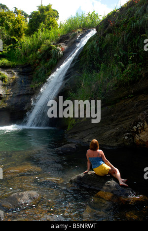 Concord Waterfalls, Grenada, 'West Indies' Stock Photo