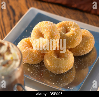 ring sugar doughnuts Stock Photo