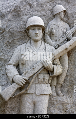 Korean War Monument Naval Military Park Buffalo New York State USA Stock Photo