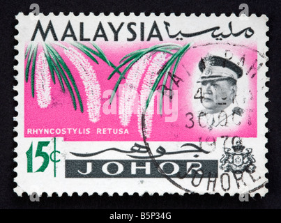 Malaysian postage stamp Stock Photo