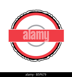 A seal or badge that is fully editable add your own text Stock Photo