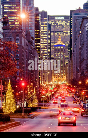 Park Avenue Traffic New York Street Stock Photo