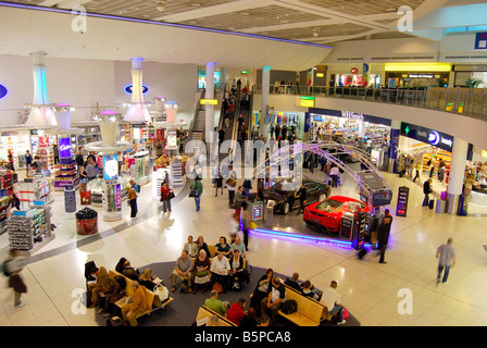 Gatwick North Terminal Departure Lounge, Gatwick Airport, Crawley, West Sussex, England, United Kingdom Stock Photo