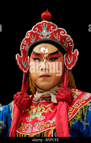 Male actor perfoming in the famous Chinese Opera (Beijing Opera), Beijing, China Stock Photo